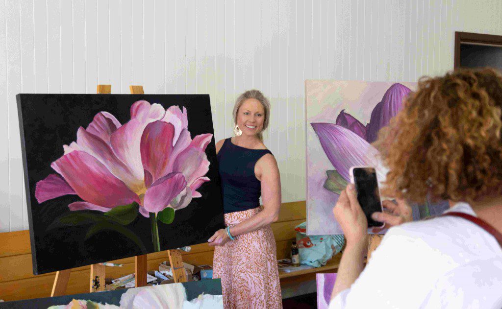 Blooms Art Experience - GLEN IRIS DRAGAN PHOTO resized finished peony (Custom)