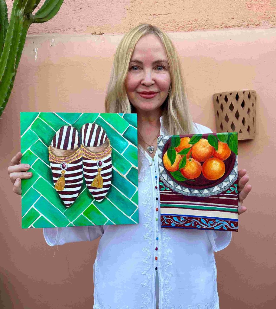 French Art School Morocco Student Painting Sherri